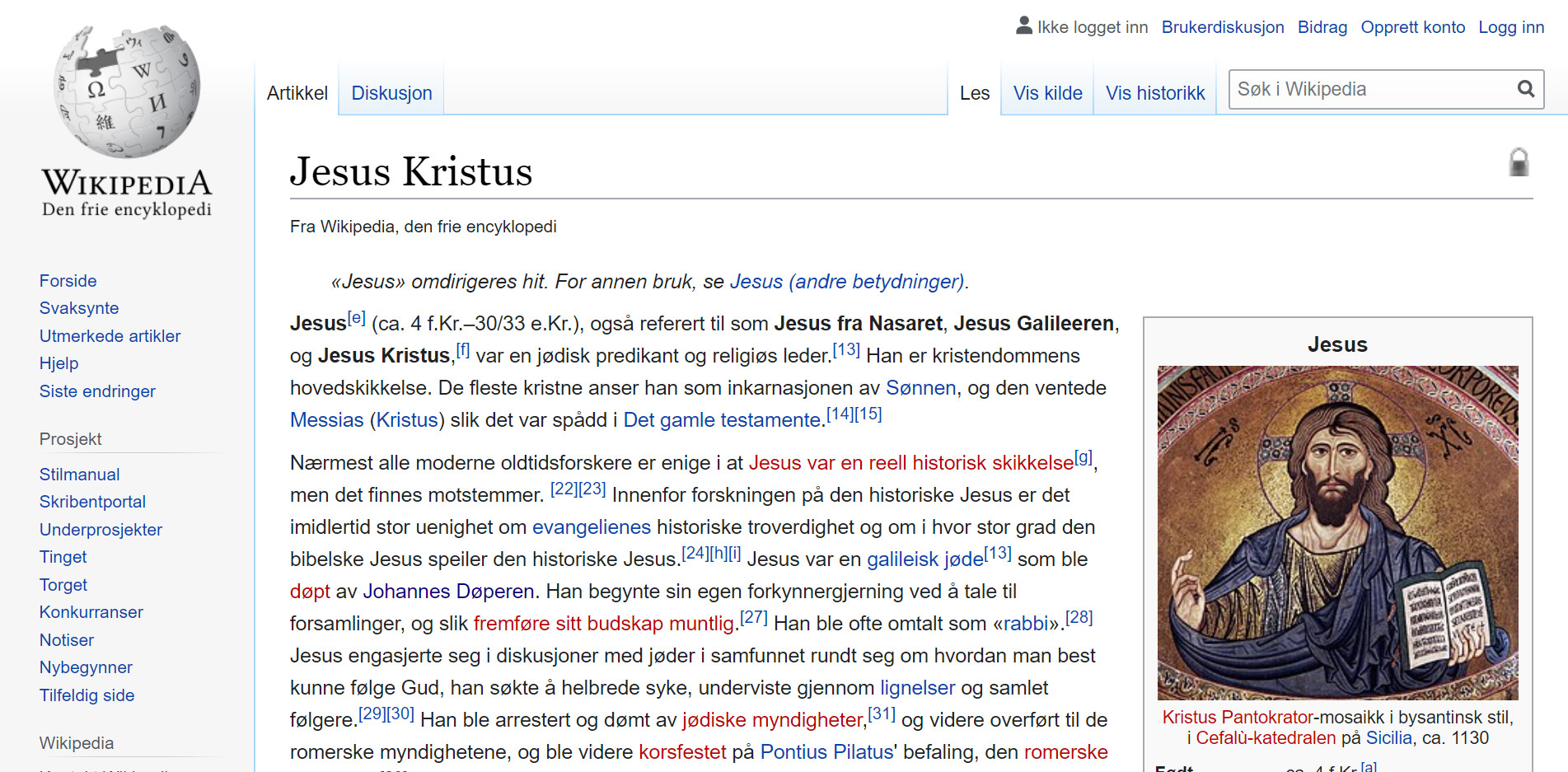 «The Wiki Game» – Fra suppe til Jesus