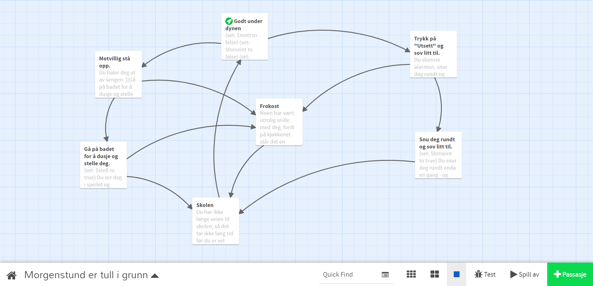 «Twine» – En tekstbasert spillmotor
