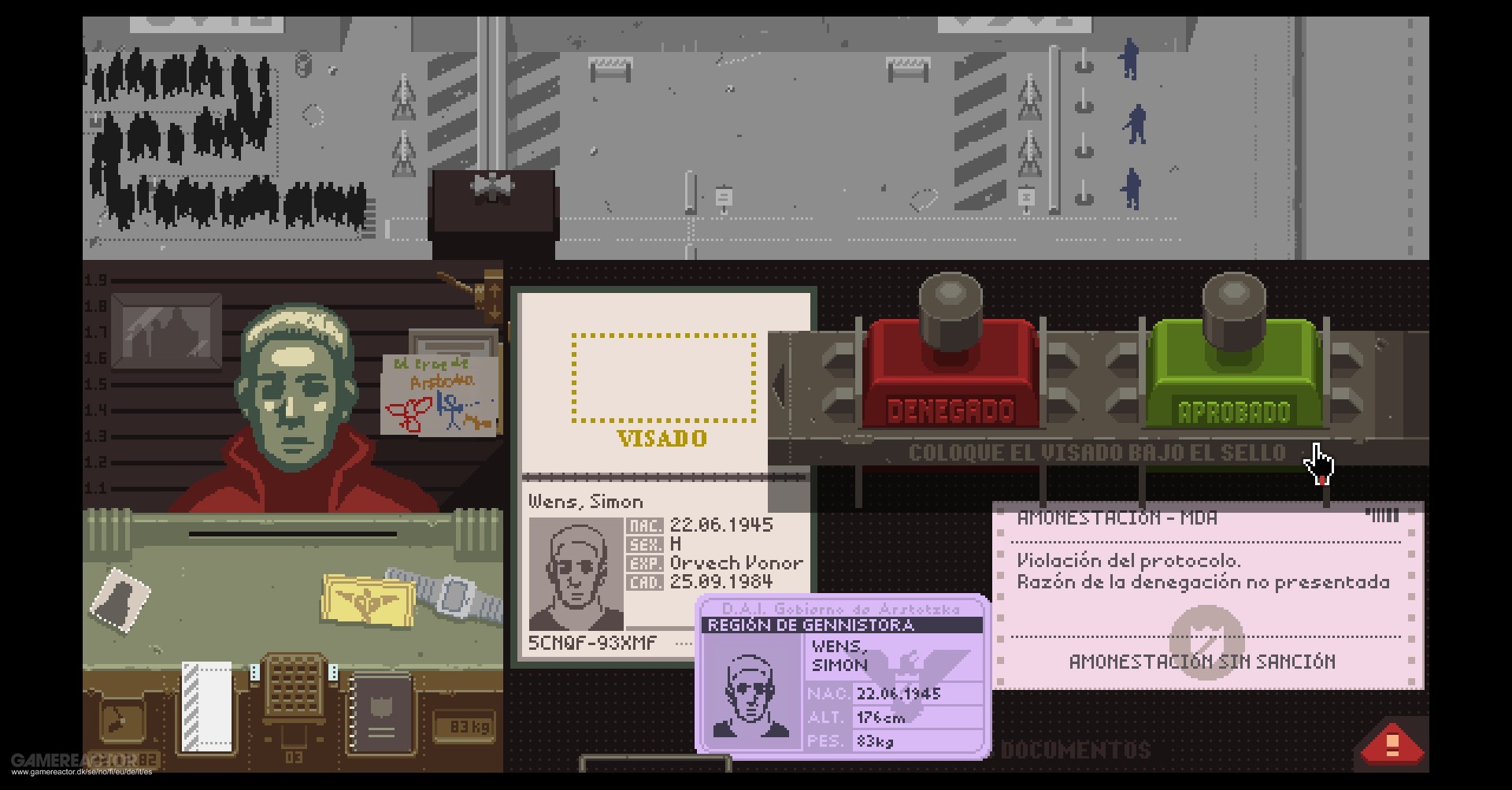 “Papers, Please” – En passkontrollørs hverdag