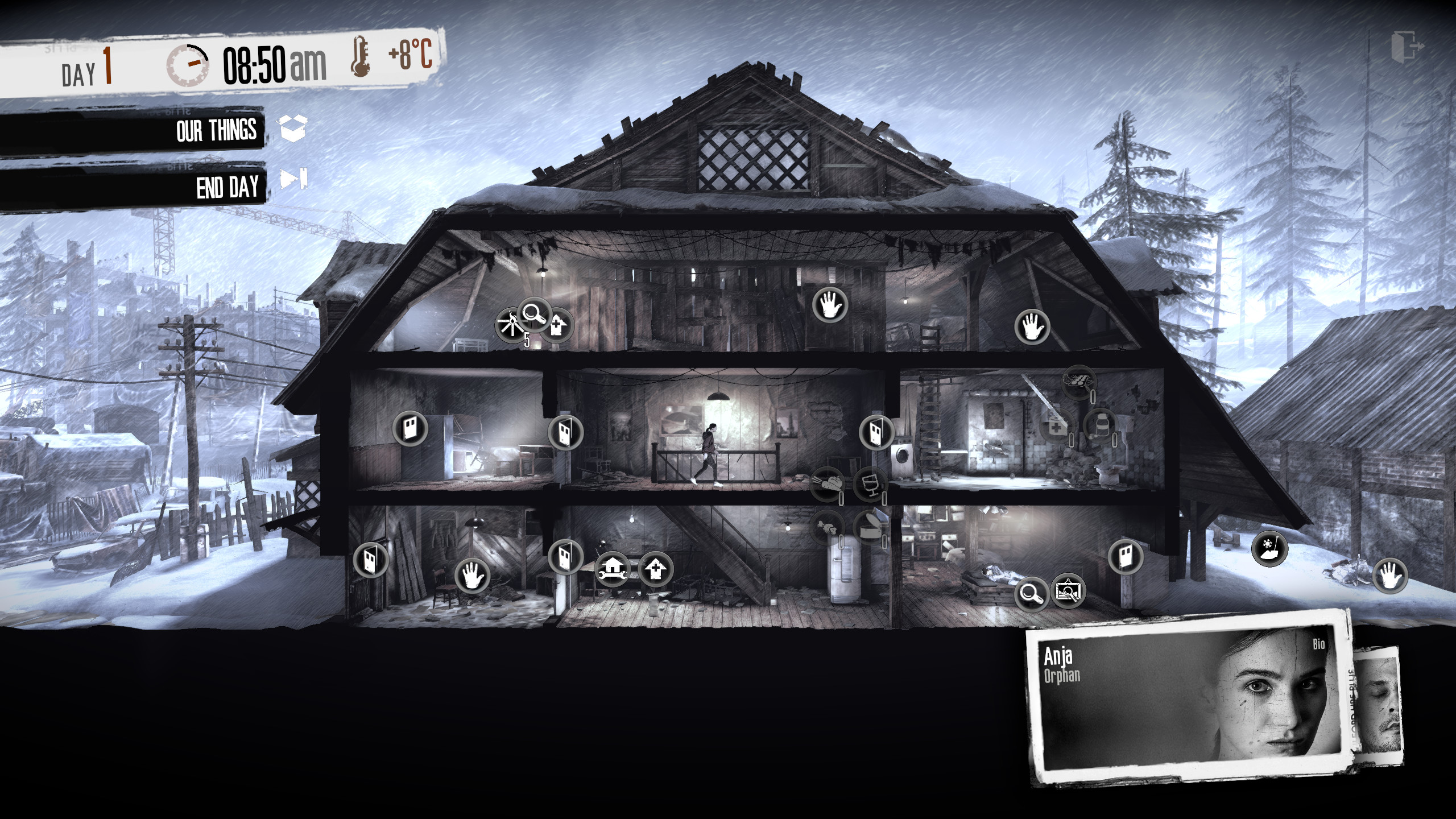 Skjermbilde fra This War of Mine.