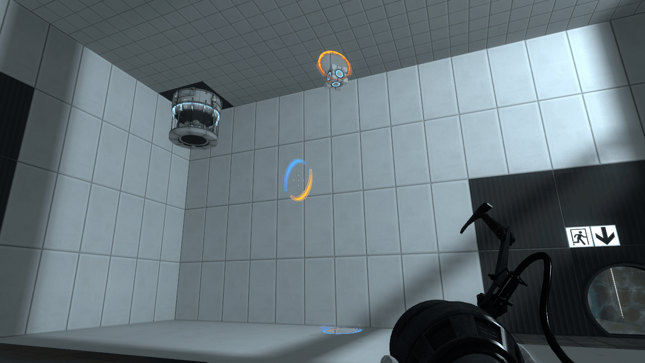 “Portal 2” – Hva er gravitasjon, mekanisk energi, akselerasjon og fart?
