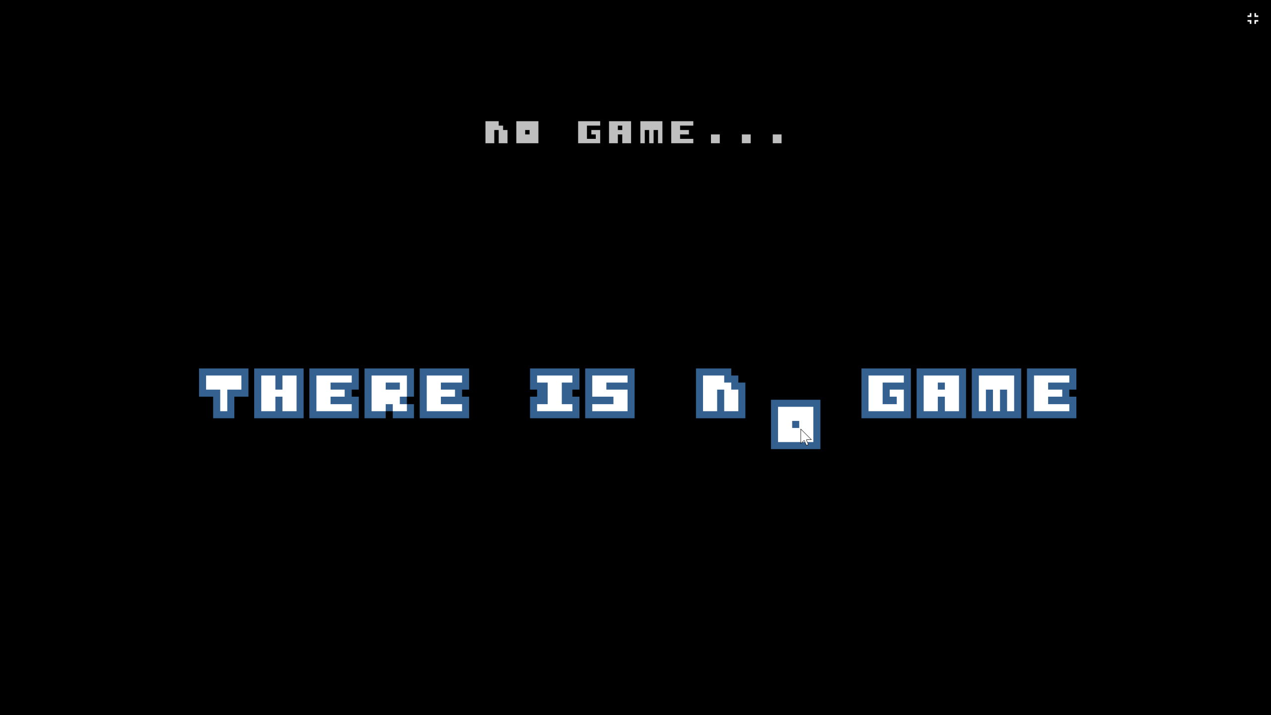 &laquo;There is no game&raquo; – Når spillet snakker til deg